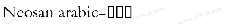 Neosan arabic字体转换